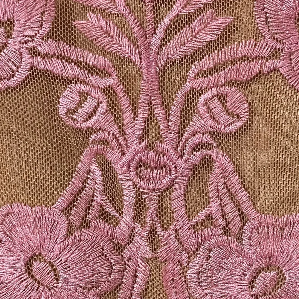 NWT For Love & Lemons Dress Temecula Pink Embroidered Maxi Size M - Picture 6 of 8